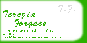 terezia forgacs business card